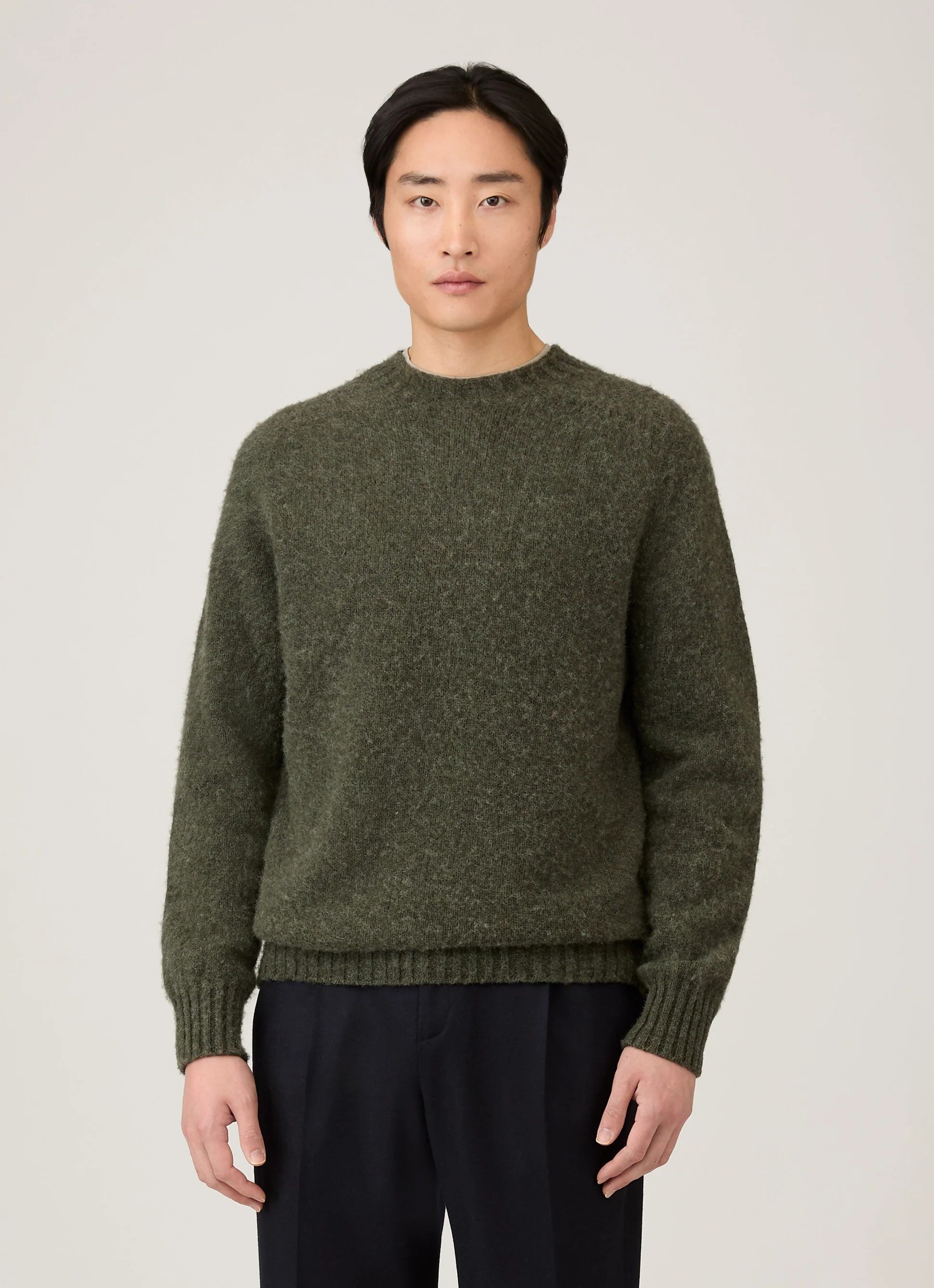 Sunspel Shetland Crew Neck Sweater
