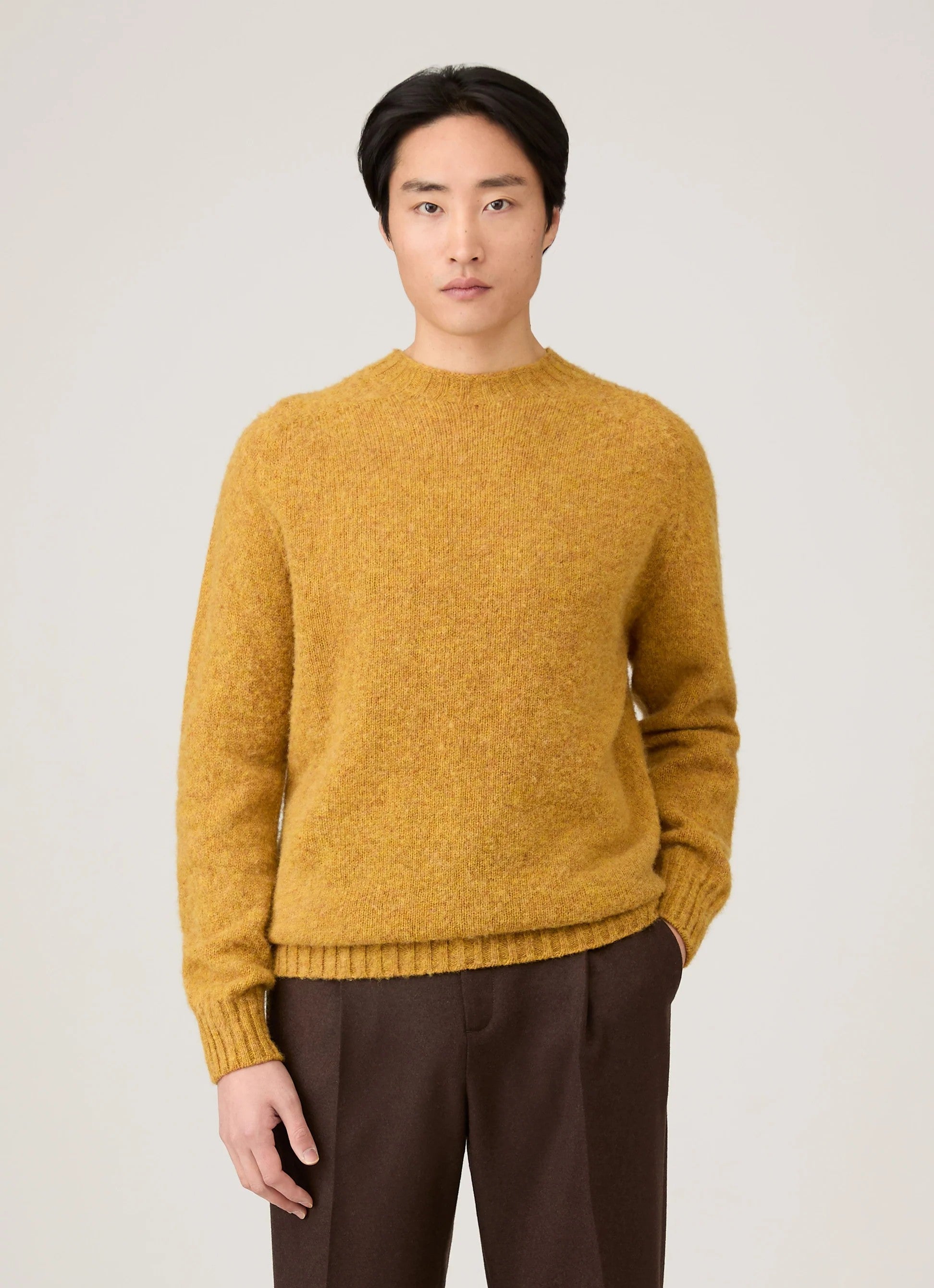 Sunspel Shetland Crew Neck Sweater
