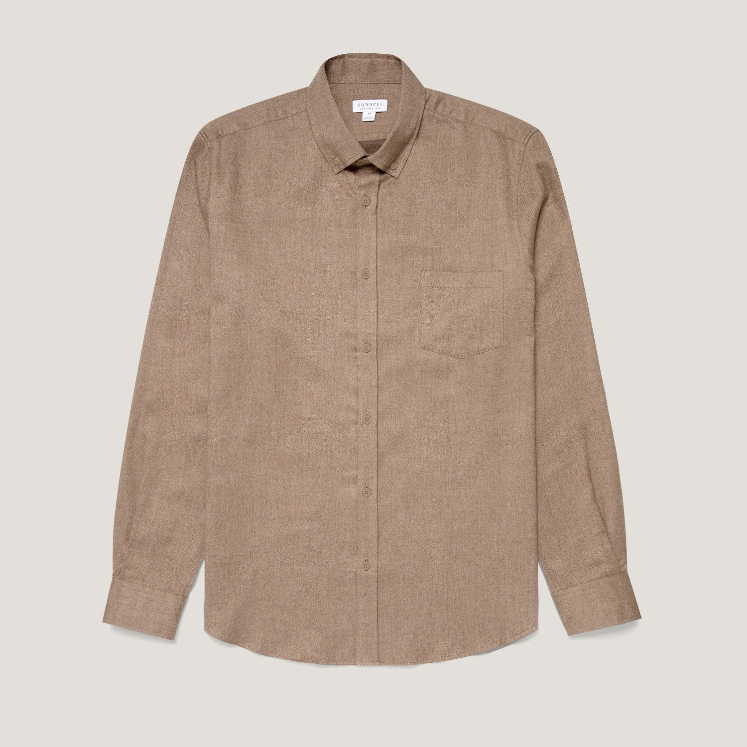 Sunspel Button Down Flannel Shirt