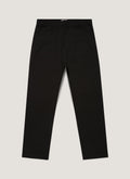 Sunspel Supima Loopback Sweatpants - Black - garment front