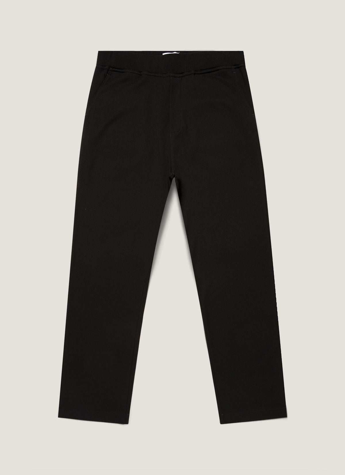 Sunspel Supima Loopback Sweatpants - Black - garment front