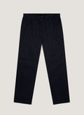Sunspel Cotton Drill Trouser - Navy - garment front
