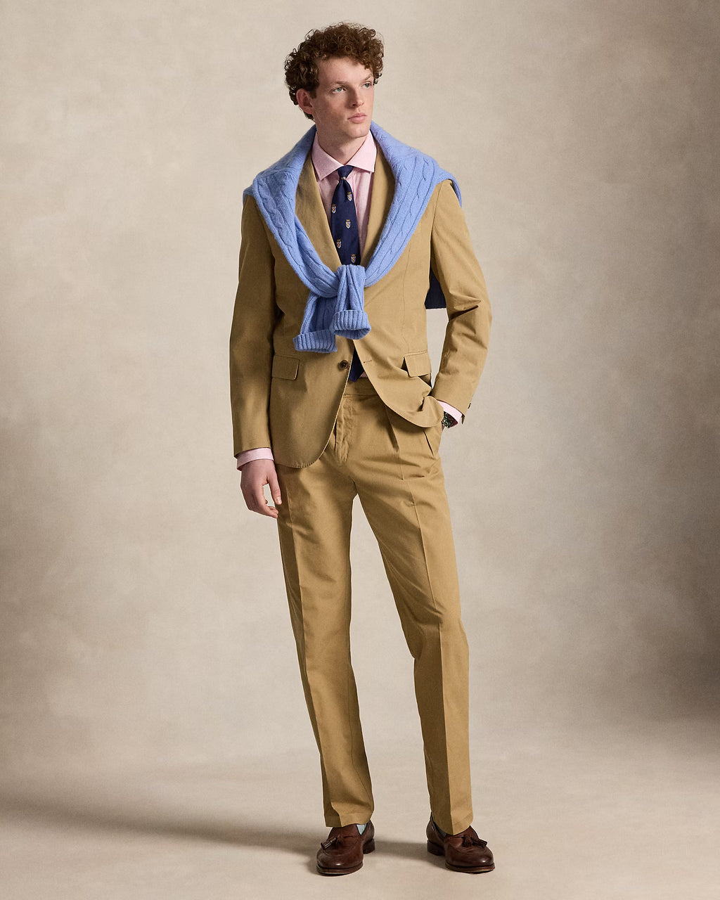 Polo Ralph Lauren Pleated Poplin Suit Trouser