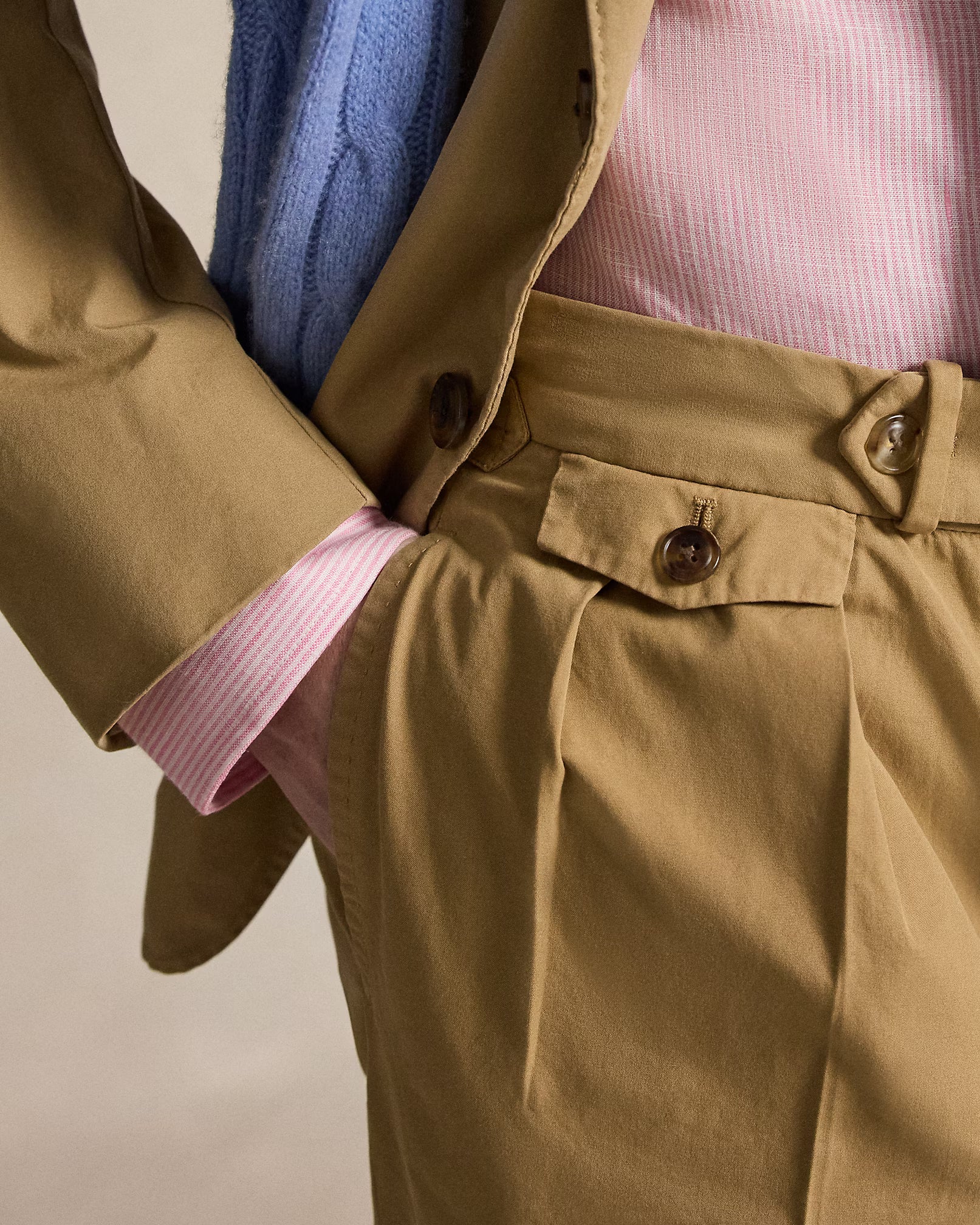 Polo Ralph Lauren Pleated Poplin Suit Trouser