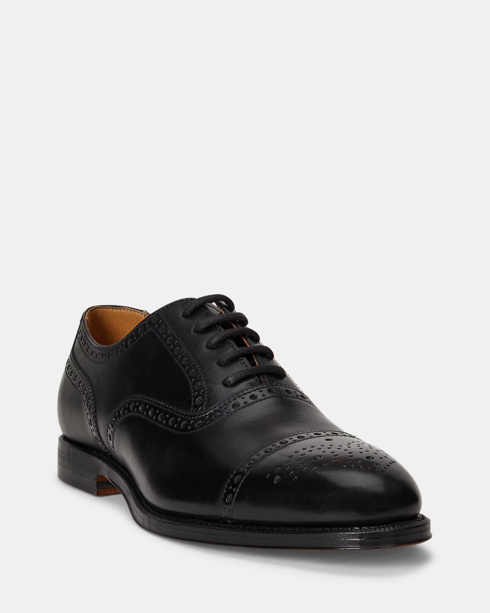 Ralph Lauren Maestra Calfskin Cap-Toe Shoe