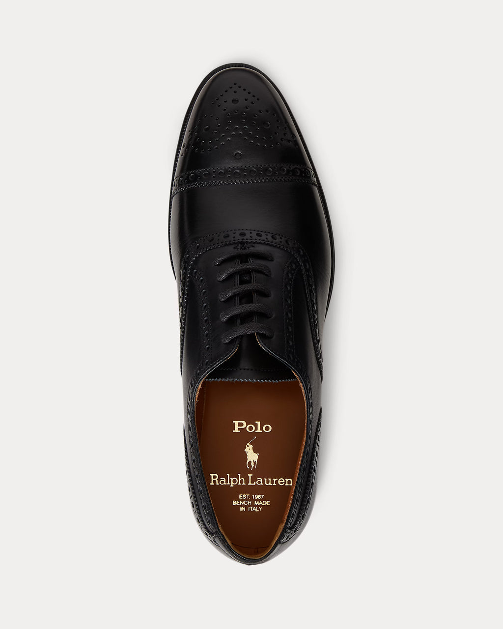 Ralph Lauren Maestra Calfskin Cap-Toe Shoe