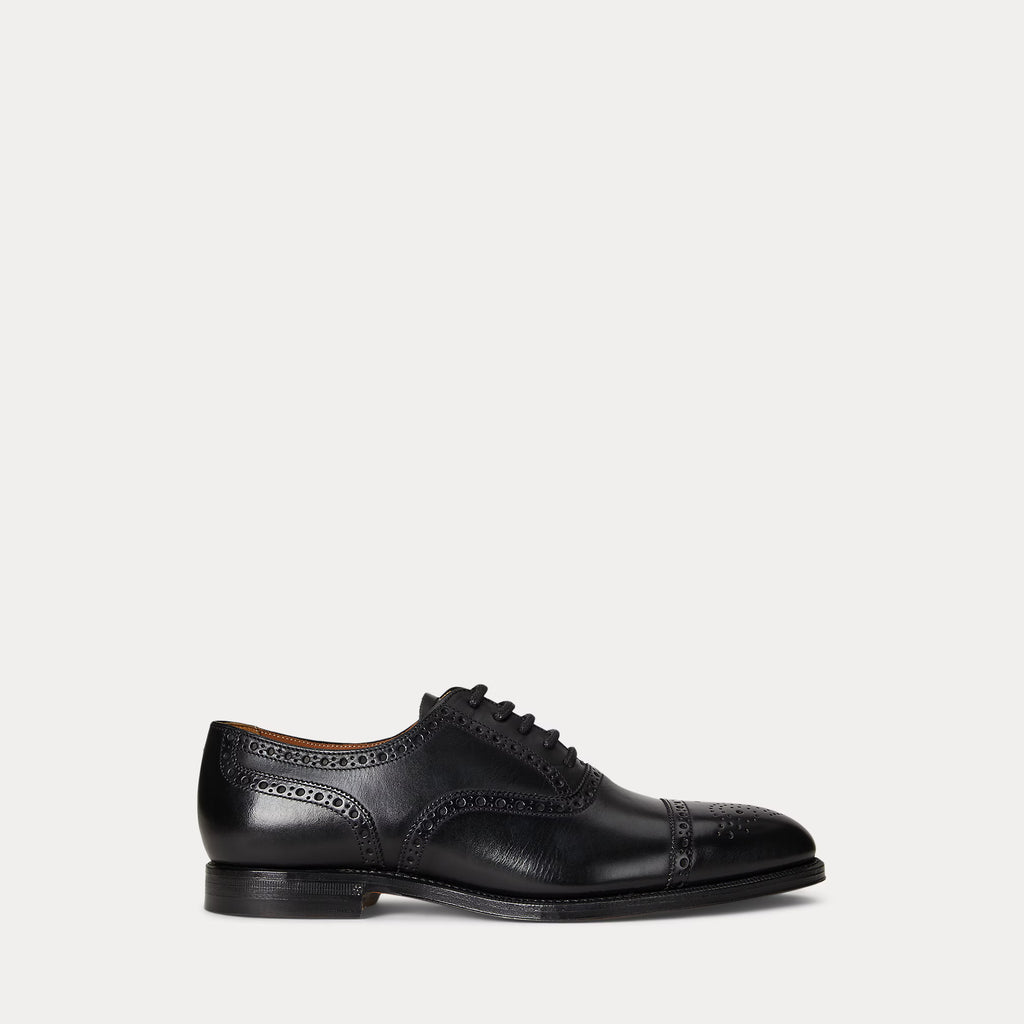 Ralph Lauren Maestra Calfskin Cap-Toe Shoe