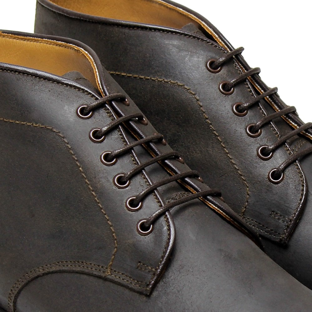 Sanders Daniel Kenia Dark Brown Waxy Suede Chukka Boot