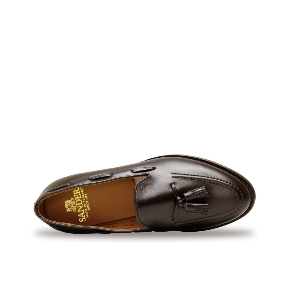Sanders Finchley Dark Brown Calf Tassel Loafer