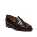 Sanders Madrid Dark Brown Calf Buttseam Penny Loafer